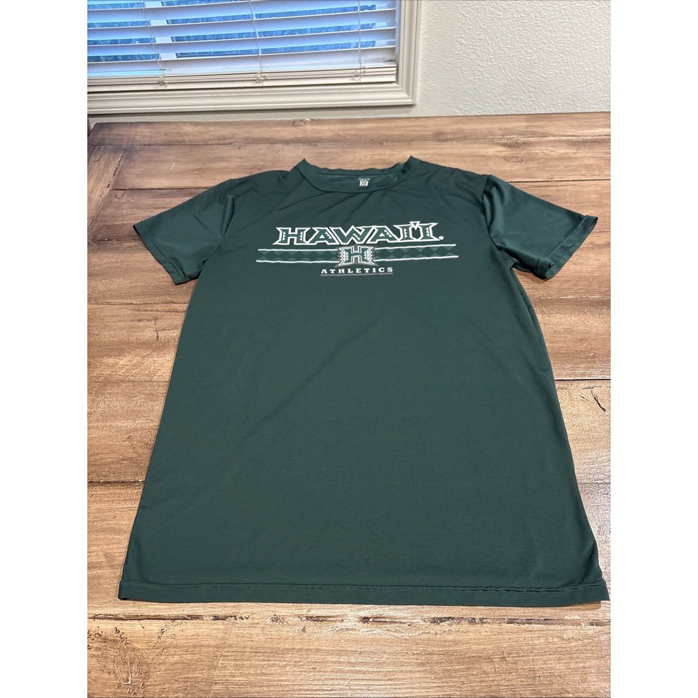 University of Hawaii Logo T Shirt Adult Small Green Short Sleeve Tee